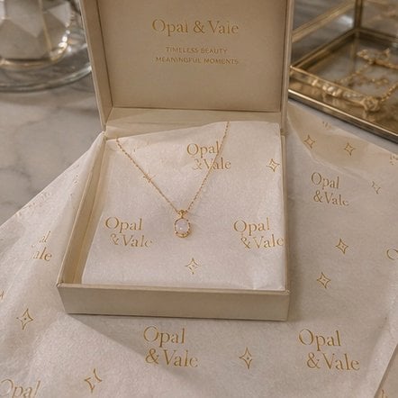 Customized tissue paper for jewelry and accessories